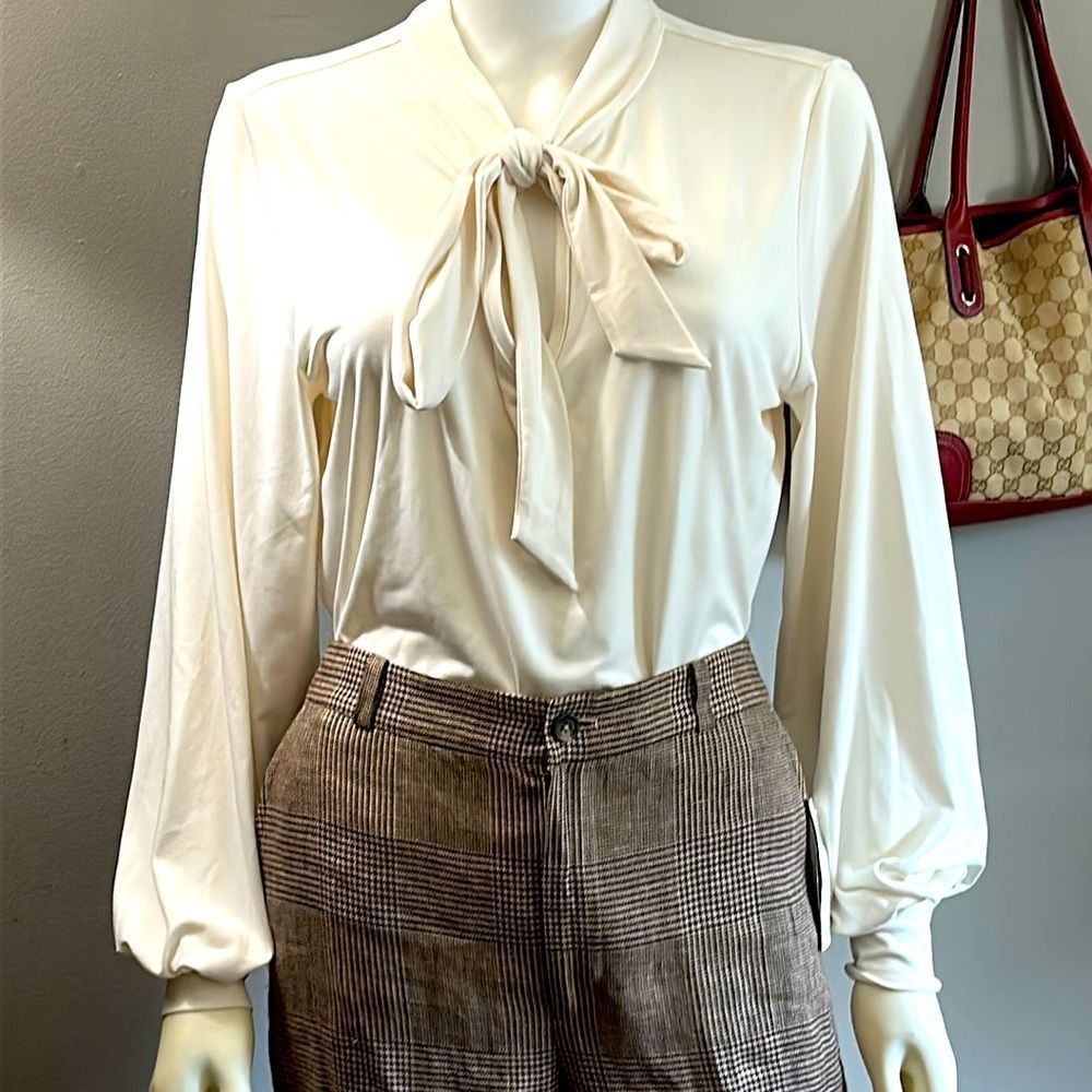Ralph Lauren Tie Neck Blouse